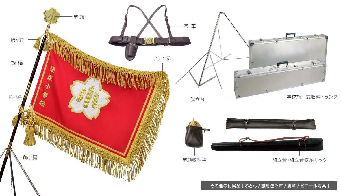 学校旗一式仕様のご提案